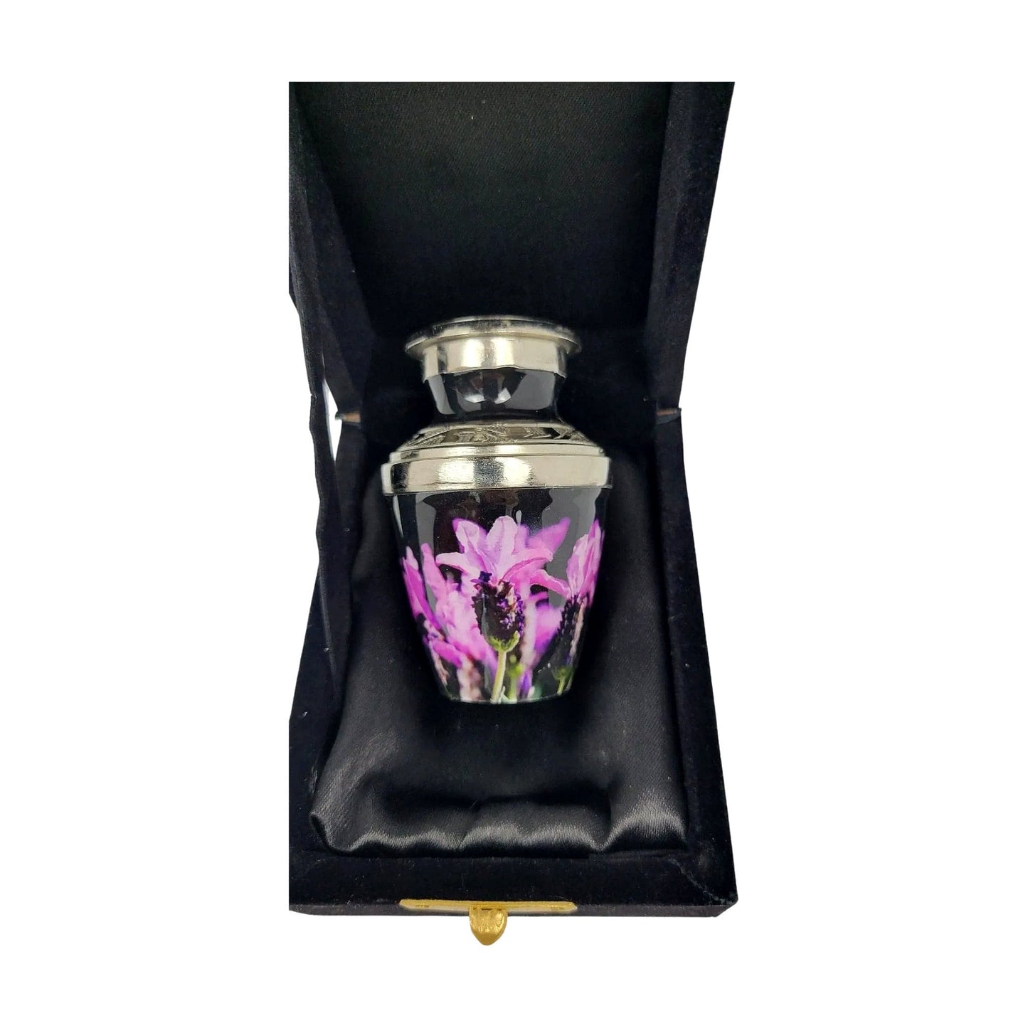 Black and Purple Urn for ashes - Lavender / Lilac urn for human ashes. Cremation urn for male and female - Large and small