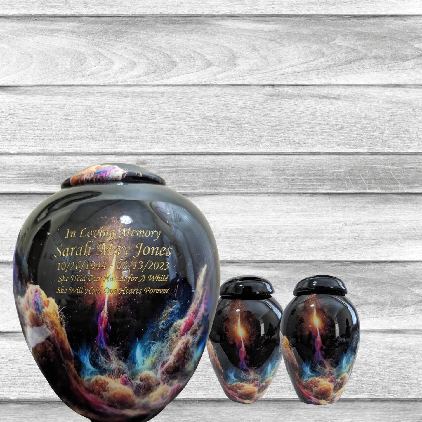 Nebula Cloud Urn for Human Ashes: Galaxy Space Memorial
