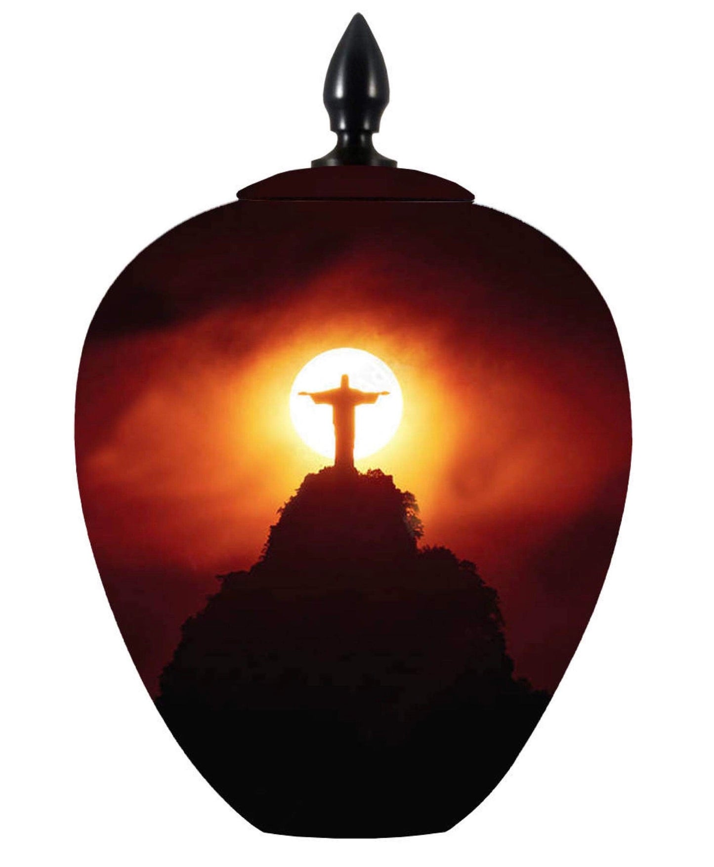 Jesus the Redeemer Urn for Ashes: Christian Memorial (300 cu inch)