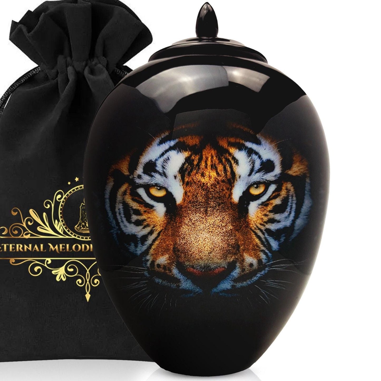 Tiger Cremation Urn for Adult Ashes: Wildlife Memorial, Large/XL