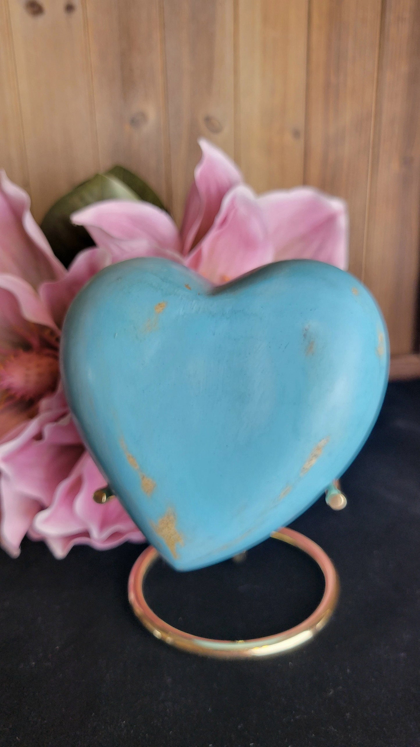 Large Wood Keepsake for Ashes - 4" Heart Keepsake -