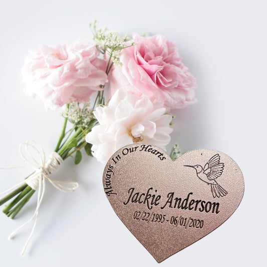 Wood heart with ribbon keepsake.  Personalized token for loved one's funeral- Favor to give as memorial in wakes, visitation (Copy) (Copy) (Copy)