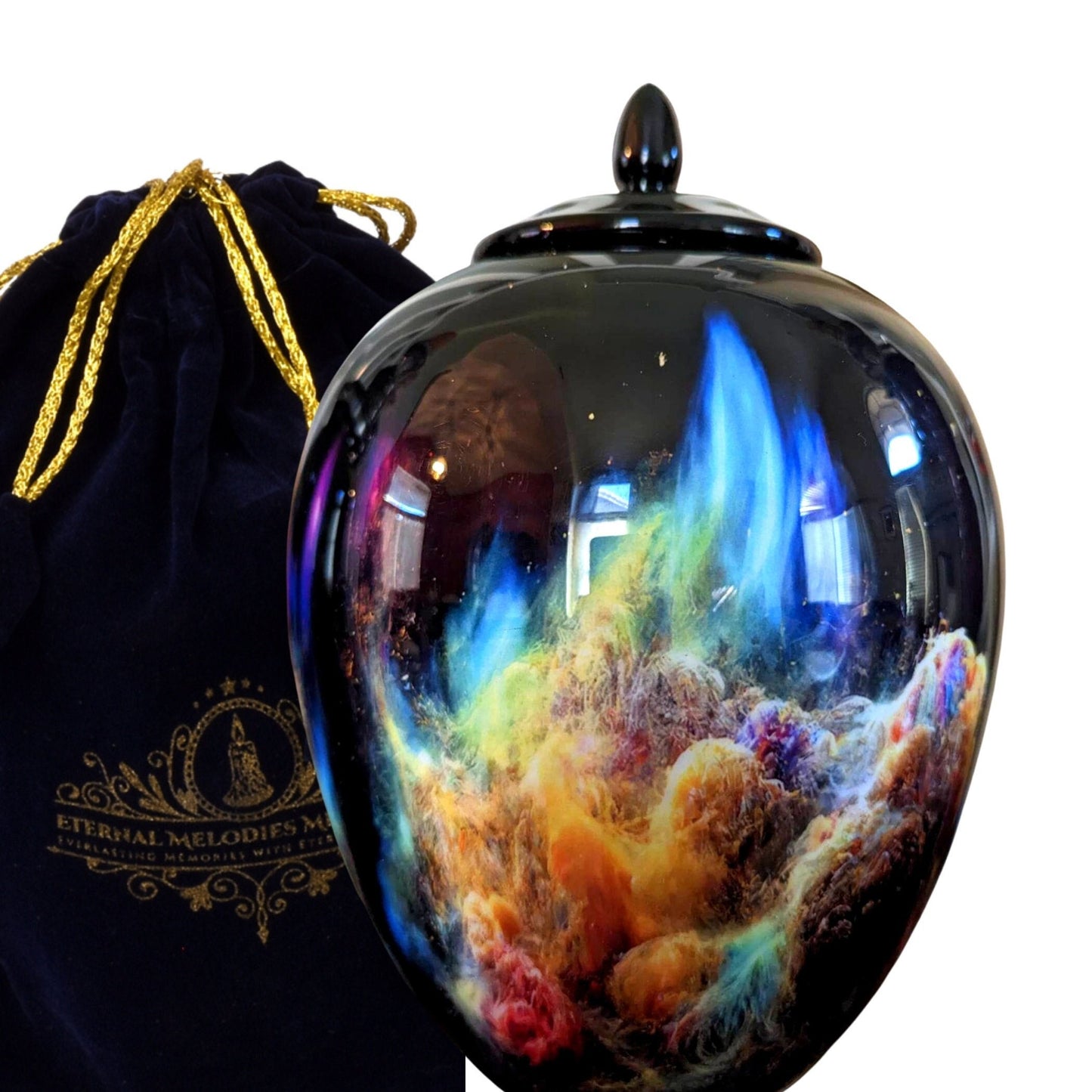 Nebula Cloud Urn for Human Ashes: Galaxy Space Memorial