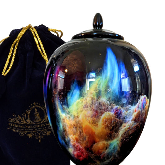 Nebula Cloud Urn for Human Ashes: Galaxy Space Memorial