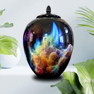 Nebula Cloud Urn for Human Ashes: Galaxy Space Memorial