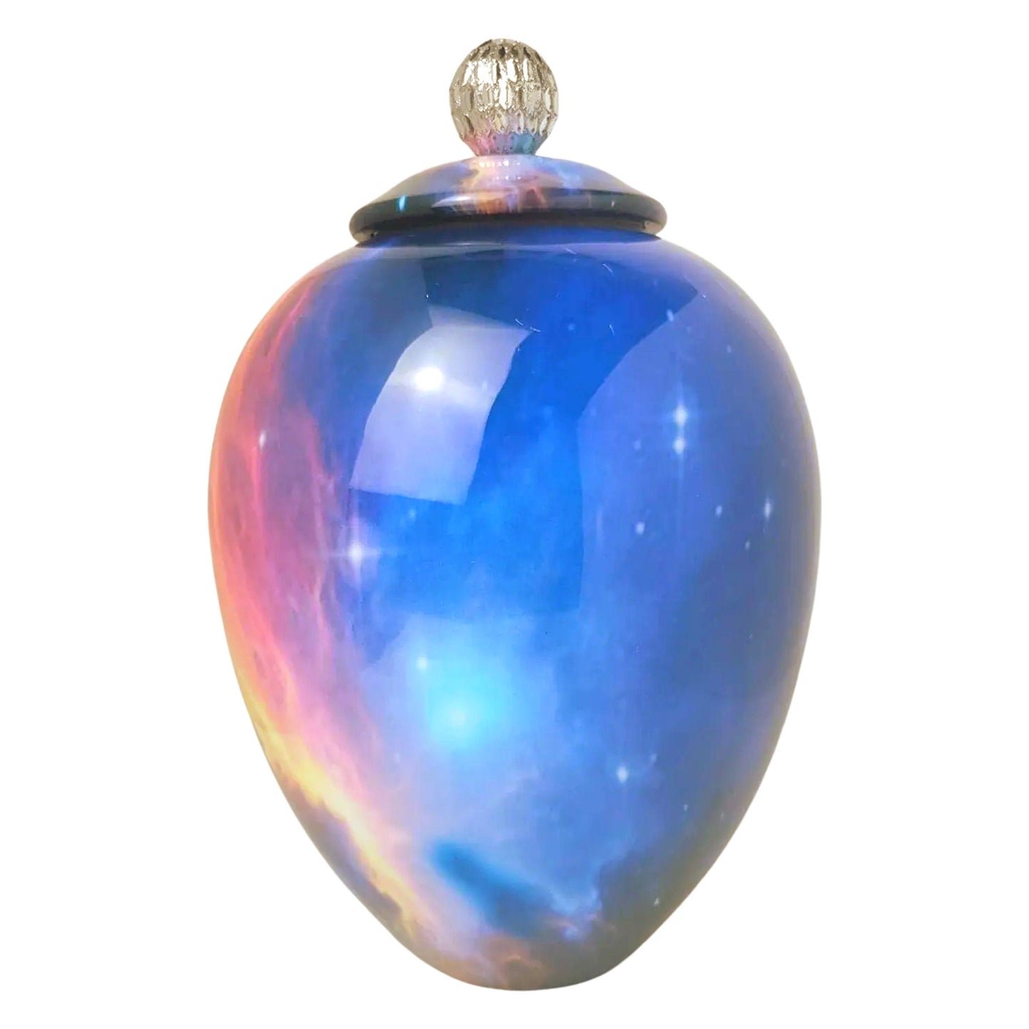 Galaxy Cremation Urn: Glowing Stars, Milky Way Memorial - Up to 360 cu. in.