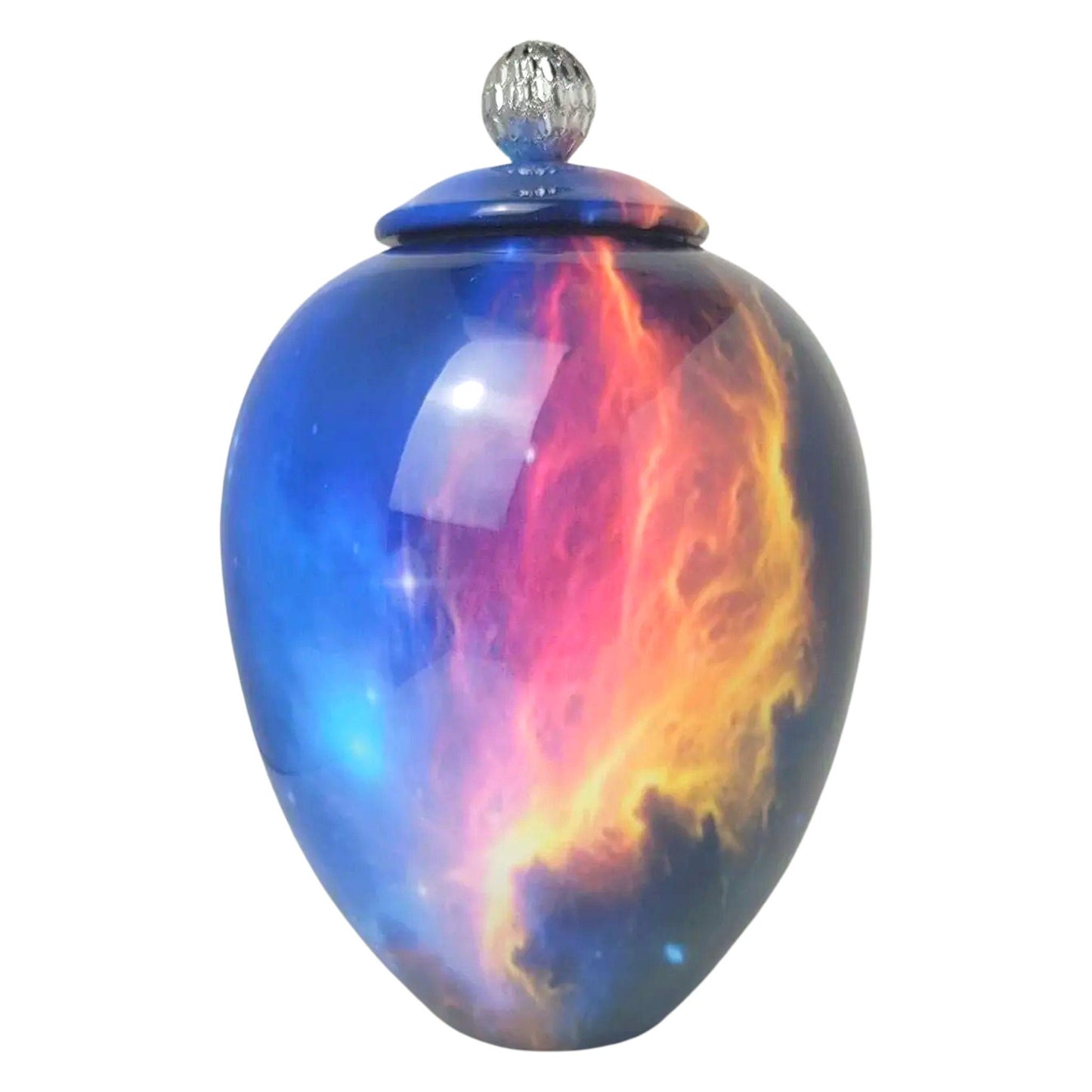 Galaxy Cremation Urn: Glowing Stars, Milky Way Memorial - Up to 360 cu. in.