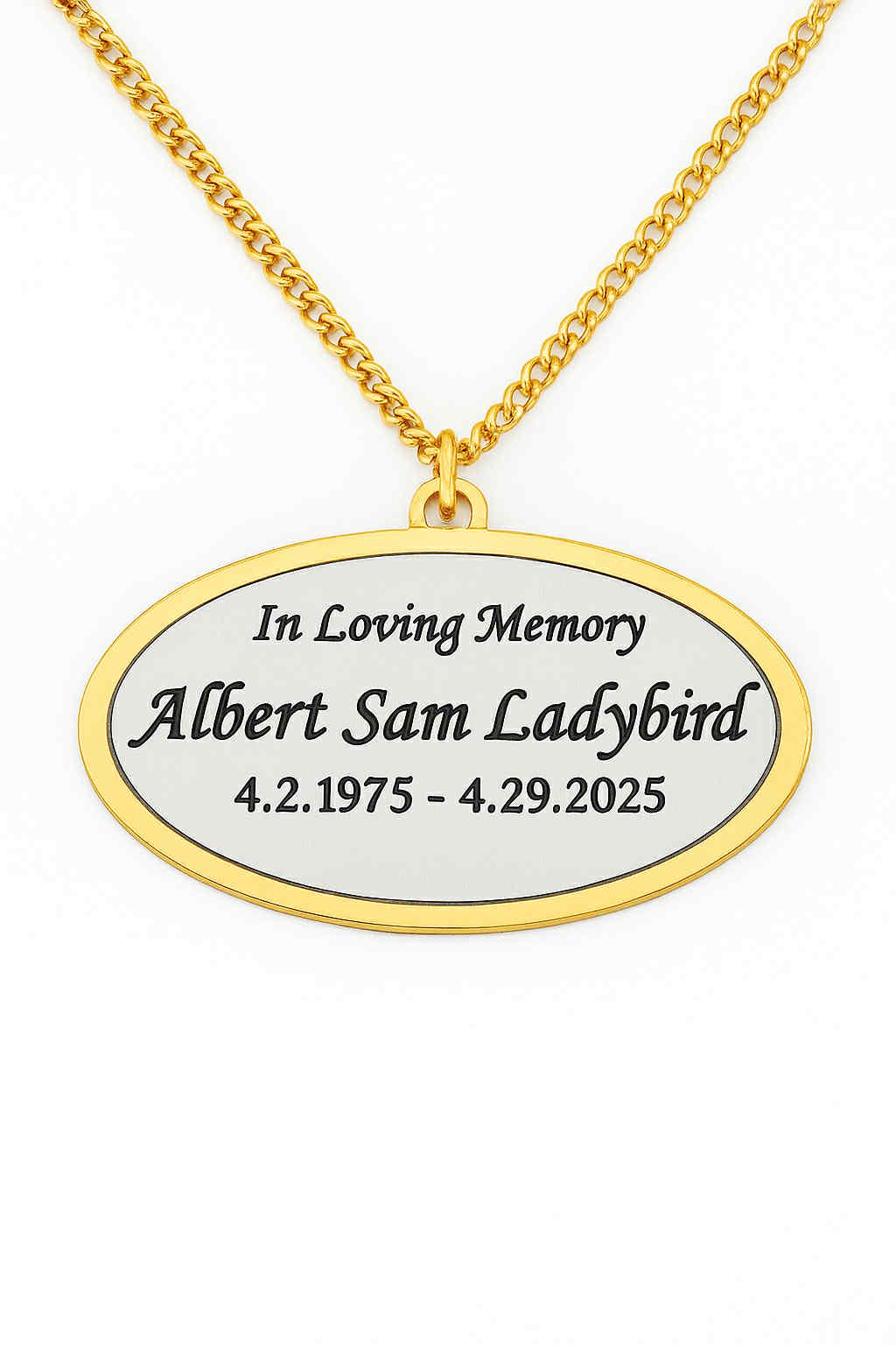 Engraved Silver Memorial Urn Name Plate: Personalized Remembrance Plaque