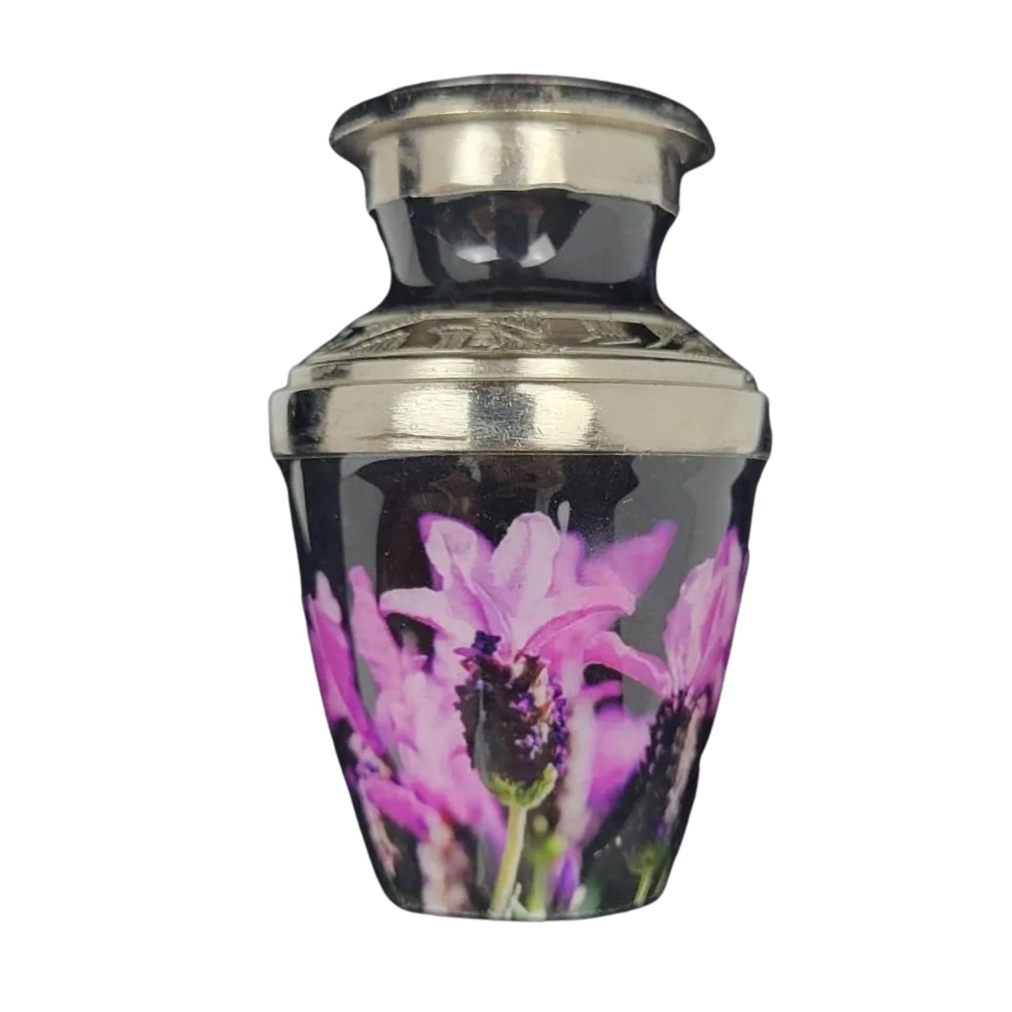 Black and Purple Urn for ashes - Lavender / Lilac urn for human ashes.  Cremation urn for male and female - Large and small